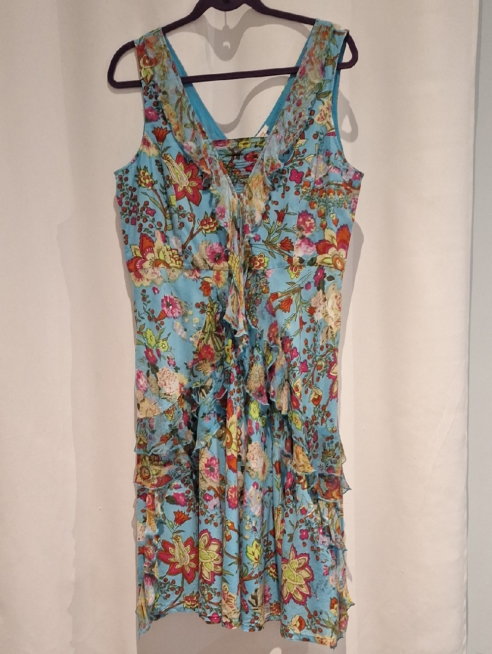 Sundance Ruffle Floral Dress Size 12